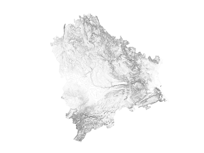 Jucar river, Spain black and white carta españa illustration jucar landscape minimal mountain nature relief rio river spain topografica topographic topographical topography