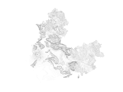 Volturno River, Italy - Black and white map