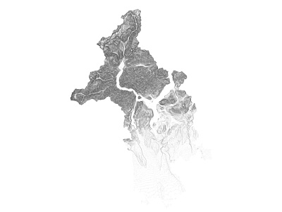 Lago Maggiore, Italy black and white carta illustration italia italy lake landscape maggiore major minimal mountain nature relief topographic topographical topography