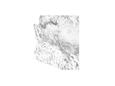 Arizona - Black and white map arizona black and white canyon illustration landscape minimal mountain nature relief topographic topographic map topography united states united states of america usa