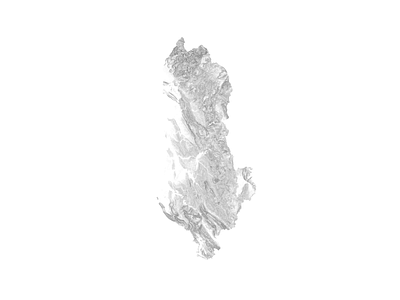 Albania albania black and white illustration landscape map minimal mountain nature relief topographic topography