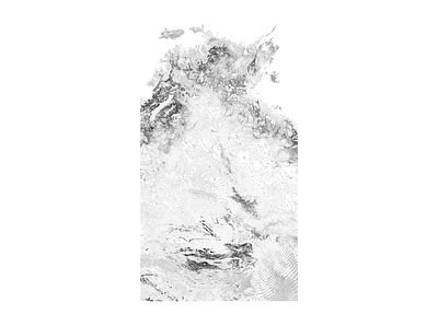 Northern Territory, Australia - Black and white map australia illustration landscape map minimal mountain nature northern territory poster relief topographic topography white