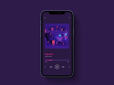 Music player UI design | daily UI