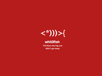 Logo whit3fish code design fish logo material simple technology