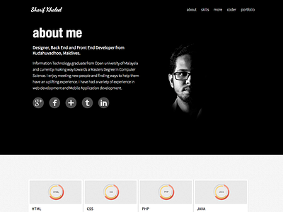 Portfolio Website V2 design flat portfolio website