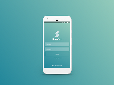 SnapPay Login Screen