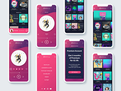 Radyoland IOS Application app apple application interaction ios music player playlist radio ui ux web