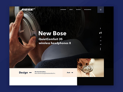 Bose Redesign app design interface ios landing mobile redesign ui ux web web design