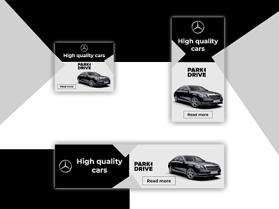 Car dealer banner set