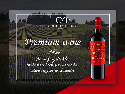 Banner for wine producer adobe photoshop ads ads banner ads design banner banner ad banner ads photoshop web design webdesign