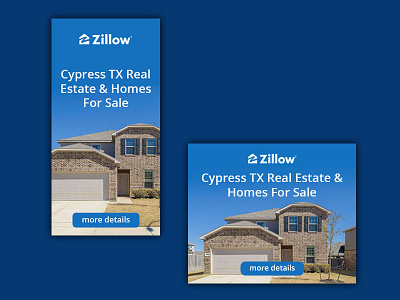 Banneк set for Zillow adobe photoshop ads ads banner ads design banner ad banner ads design photoshop web design webdesign