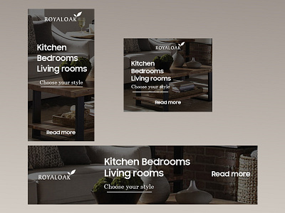 Furniture store banner set