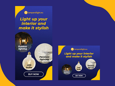 Lamp shop banner set