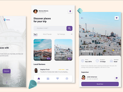 Travel App UI/UX uxui