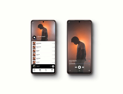 Dvibe Music Streaming Application ui uxdesign