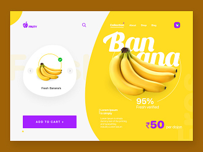 Fruit Web UI design on Figma