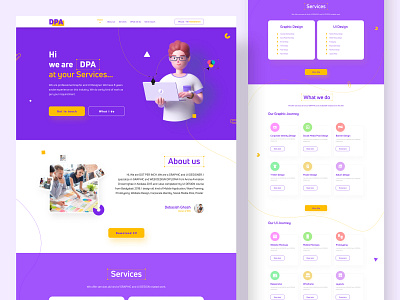 DPA Home page design in Figma