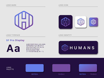 Humans - Visual Style Guide branding design fresh icon logo logo branding minimalist modern logo minimal modern logo minimal modern it tech minimal modern