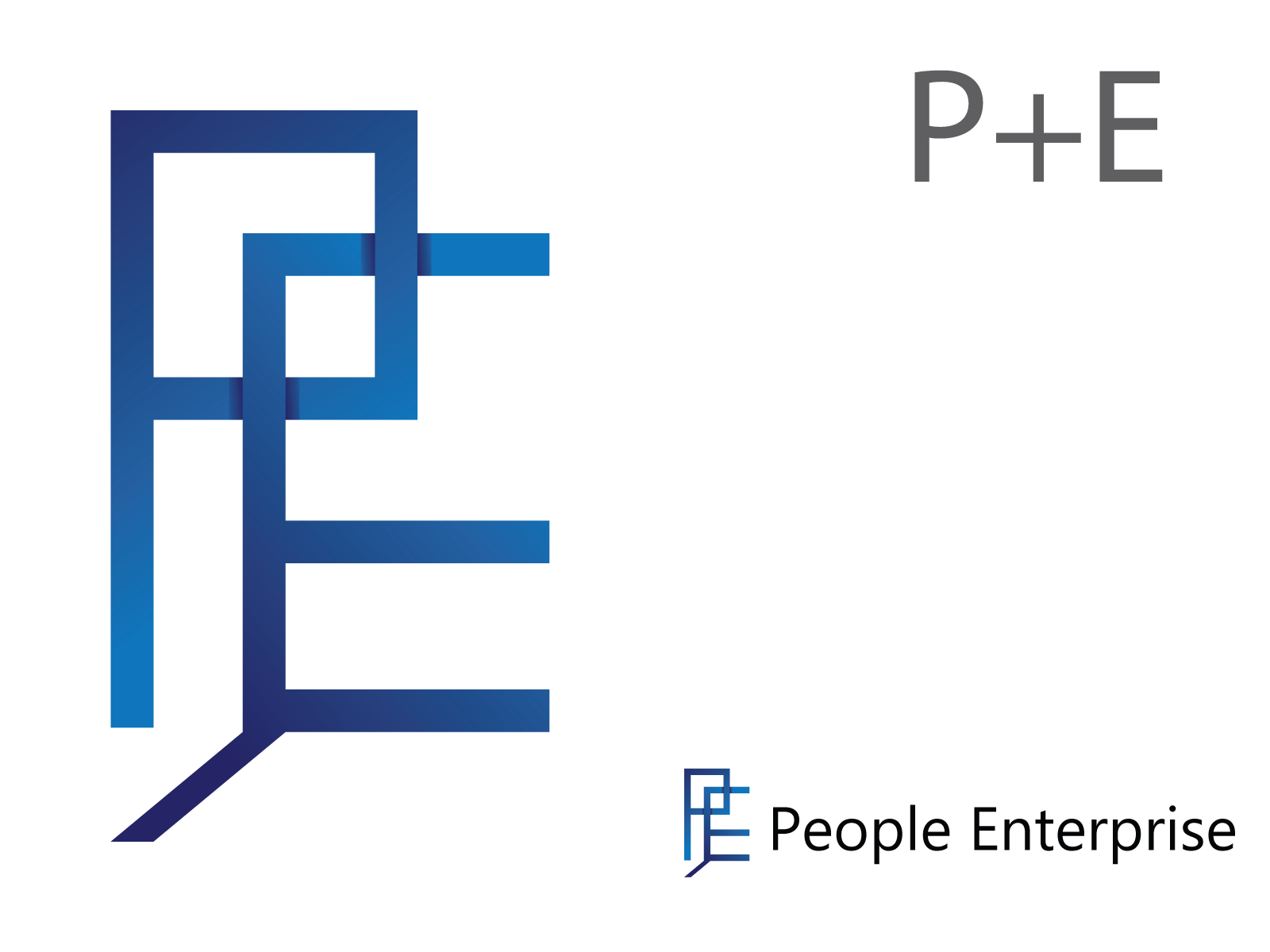 P+E Logo by Rezaul Islam Web & Graphic Designer on Dribbble