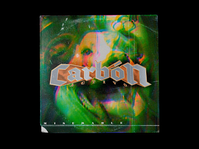 Miserable Carbón Activo cover art cover artwork cover design design art illustration music music art poster art poster design trap