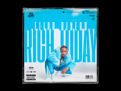 Flipp Dinero Rich Today cover art cover artwork cover design design art hiphop logo music art poster art trap vinyl