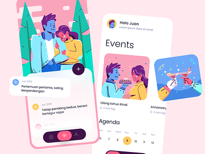 Dating App Illustration