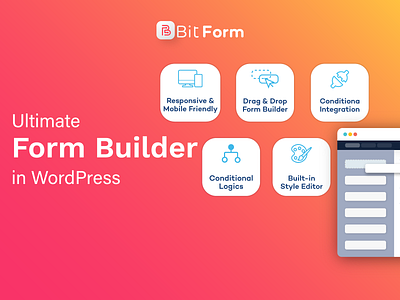Bit Form Ultimate form builder bit app bit apps bit press bitcode form form bulider ui uiux webdesign website wordpress