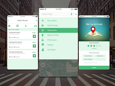 Mobile phone maps - iOS mobile phone maps navigation app (ios)