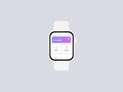 Online Payment Watch Interaction animation app app design finance finance app fintech mobile payments app ui ui design uiux ux ux design watch watch design