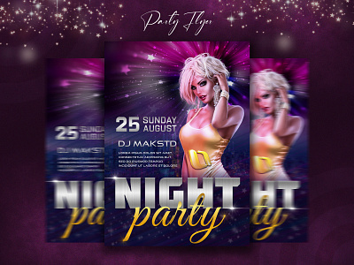 Night Club Party Flyer party social media design