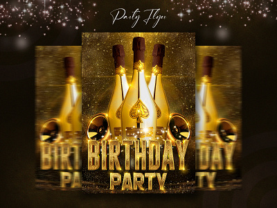 Birthday Party Flyer birthday party design dj facebook post flyer party radio show social media banner social media post social media stories