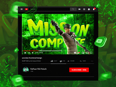 Game youtube thumbnail design