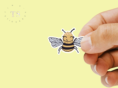 Flower Bumblebee Sticker design graphic design sticker