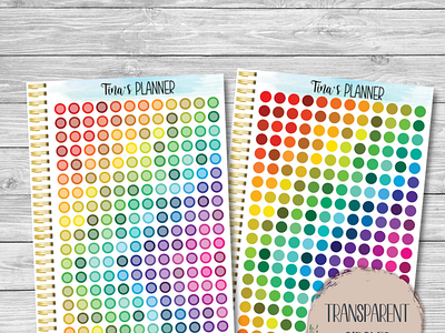 Hourly Dot Checklist Planner Stickers