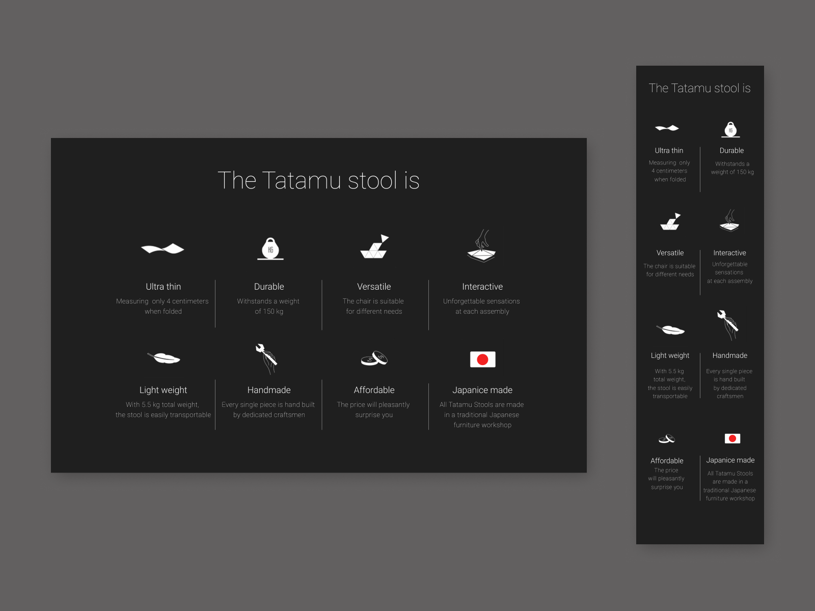 Features block UI by Taras Shostak on Dribbble