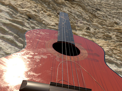 Guitar 1 3d animation