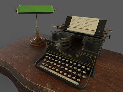Typewriter 3d animation graphic design motion graphics