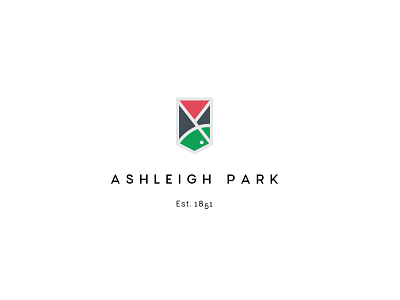 Ashleigh park logo branding design golf graphic design graphicdesign logo minimal modern park
