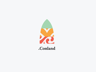Conland, surf boards graphic design logo minimal modern surf surf board surfing