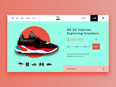 Ecommerce Product Page Design design ecommerce mobile product page product page design sneaker ui ui design ui ux design ux ux design web web design