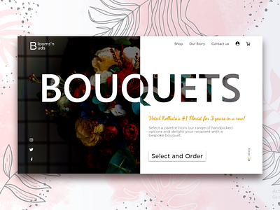 Florist Website Landing Page Design