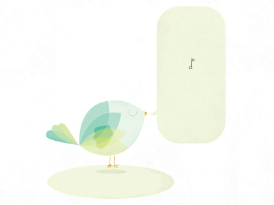 Songbird bird color illustration texture