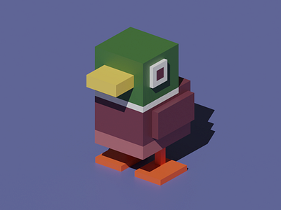 3D Duck 3d 3d art 3d blender 3d modeling blender blender3d design