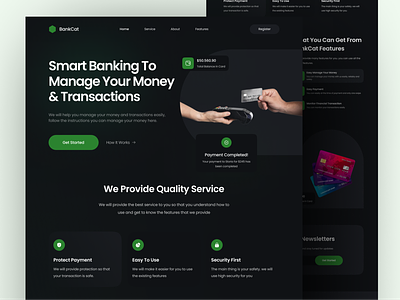 BankCat - Banking Finance Landing Page