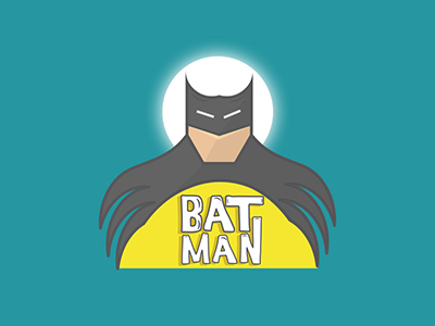 Batman batman darkknight hero illustrations typography