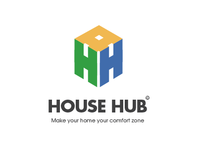 House Hub construction design flat freelance house hub logo lshazly lshazly.com renovation