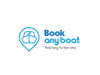 Book Any Boat in dubai boat book branding design dubai logo outline uae