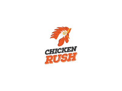 Chicken Rush By Lshazly chicken coco logo logodesign rush