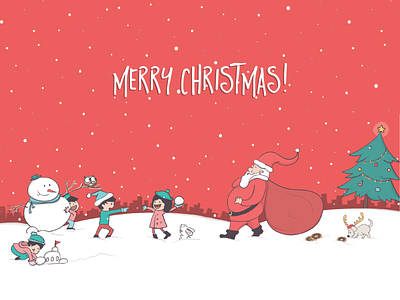 Happy holidays characterdesign children christmas creative handmade illustration illustrator merrychristmas santa storybook