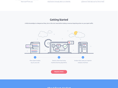 Spam Analyst Product Website Design by Pooja Puthran on Dribbble